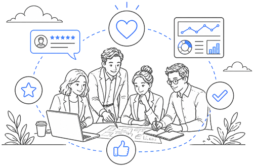 MindSalt customer stories illustration