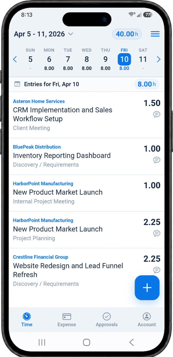 Construction Time Tracking Software | MindSalt